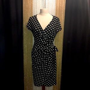 Polk-a-dot Wrap Dress